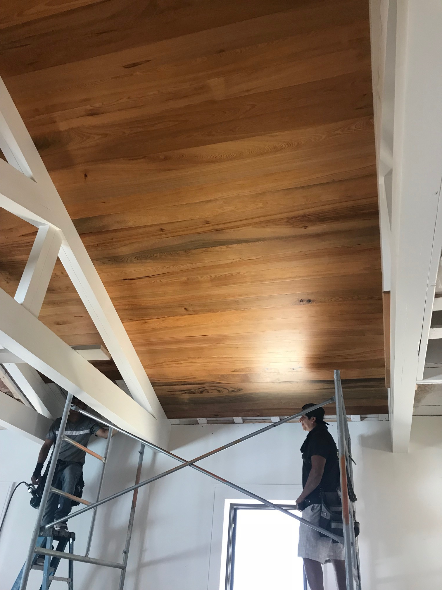 River Recovered Cypress Ceiling Howell Builders