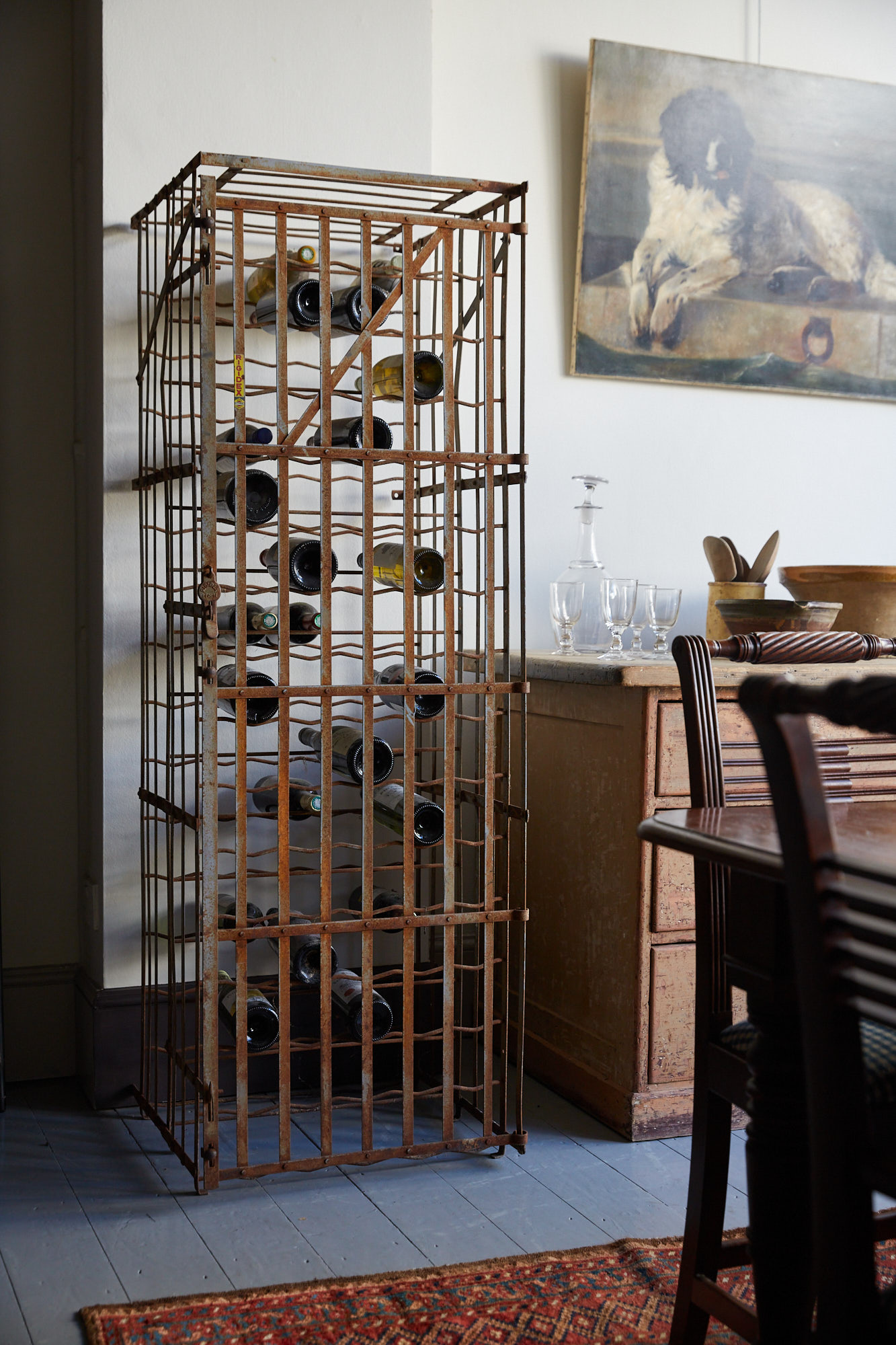 C20th French Wine Cellar Cage by Rigidex Howe London