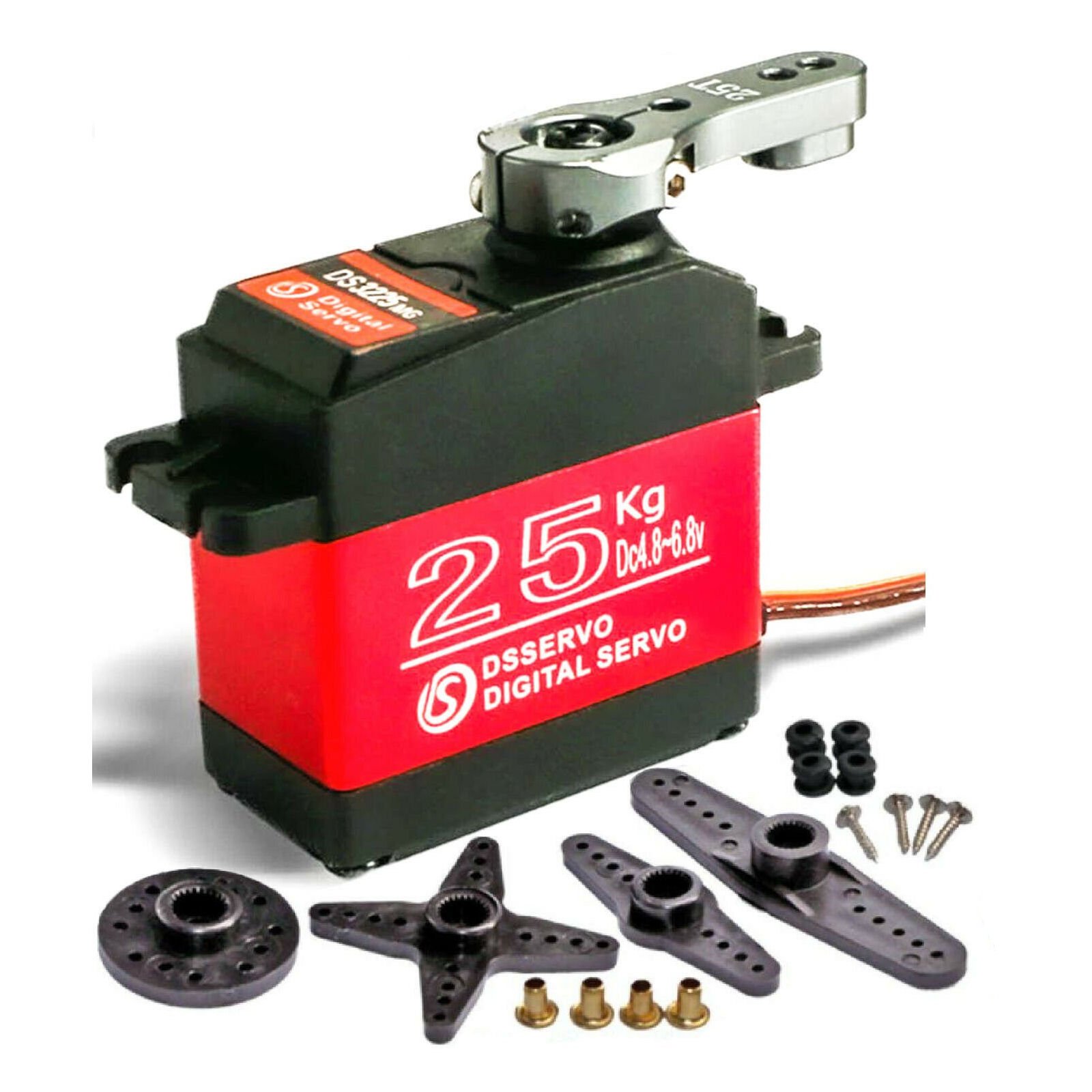 25KG High Torque Metal Geared Waterproof Digital Servo DS3225 Howes