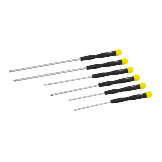 Rolson 6pc Precision Screwdriver Set Long Series Howes Models