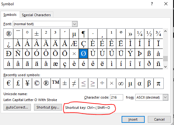 How To Type Diameter Symbol? How I Got My Job