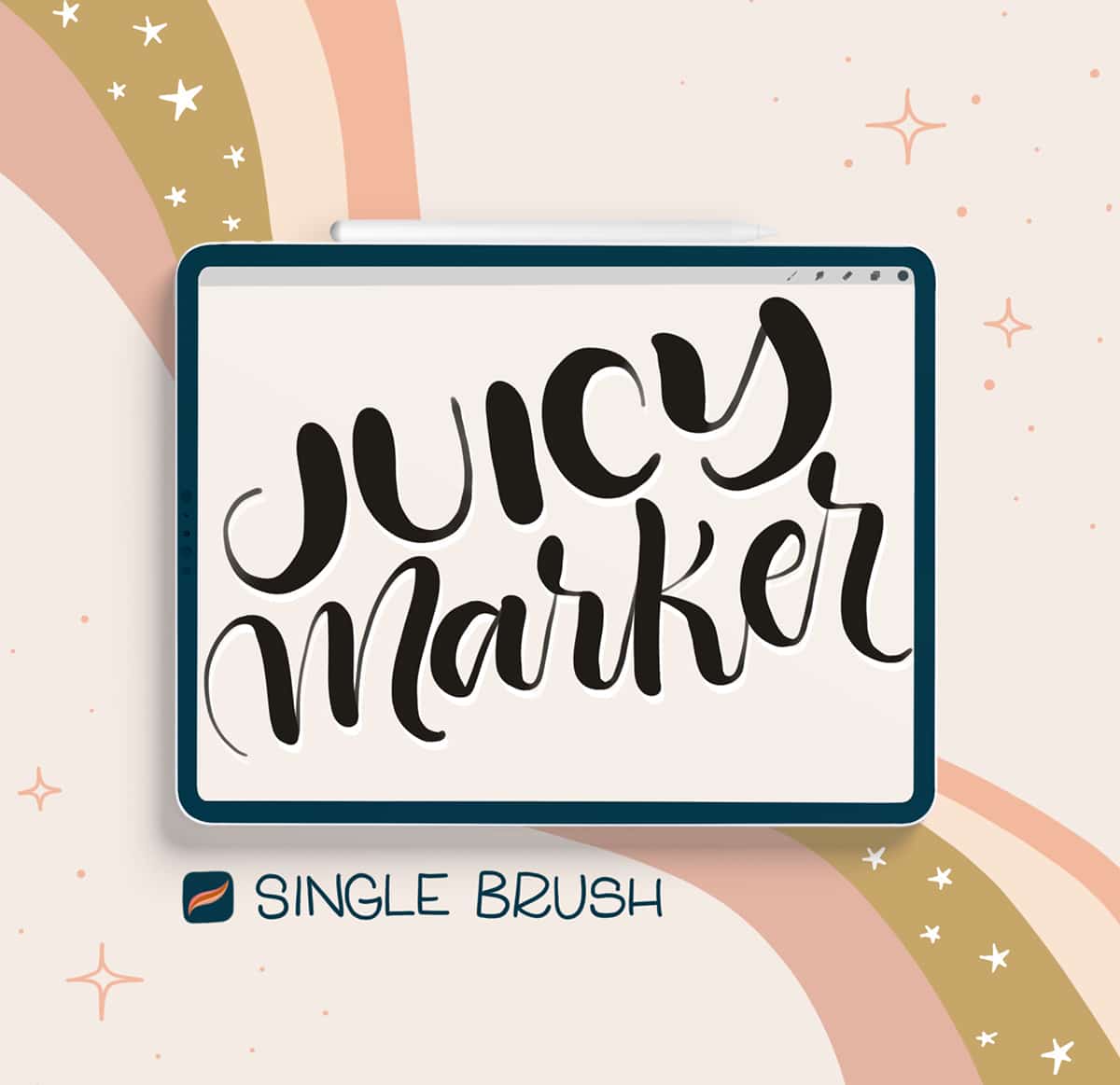 Juicy Marker Single Procreate Brush HowJoyful Studio by Joy Kelley