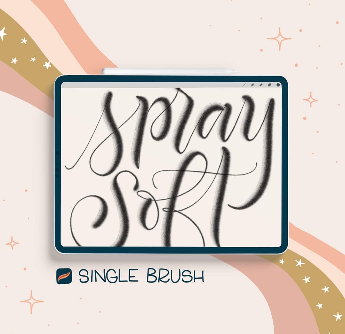 Spray Soft Single Procreate Brush HowJoyful Studio by Joy Kelley