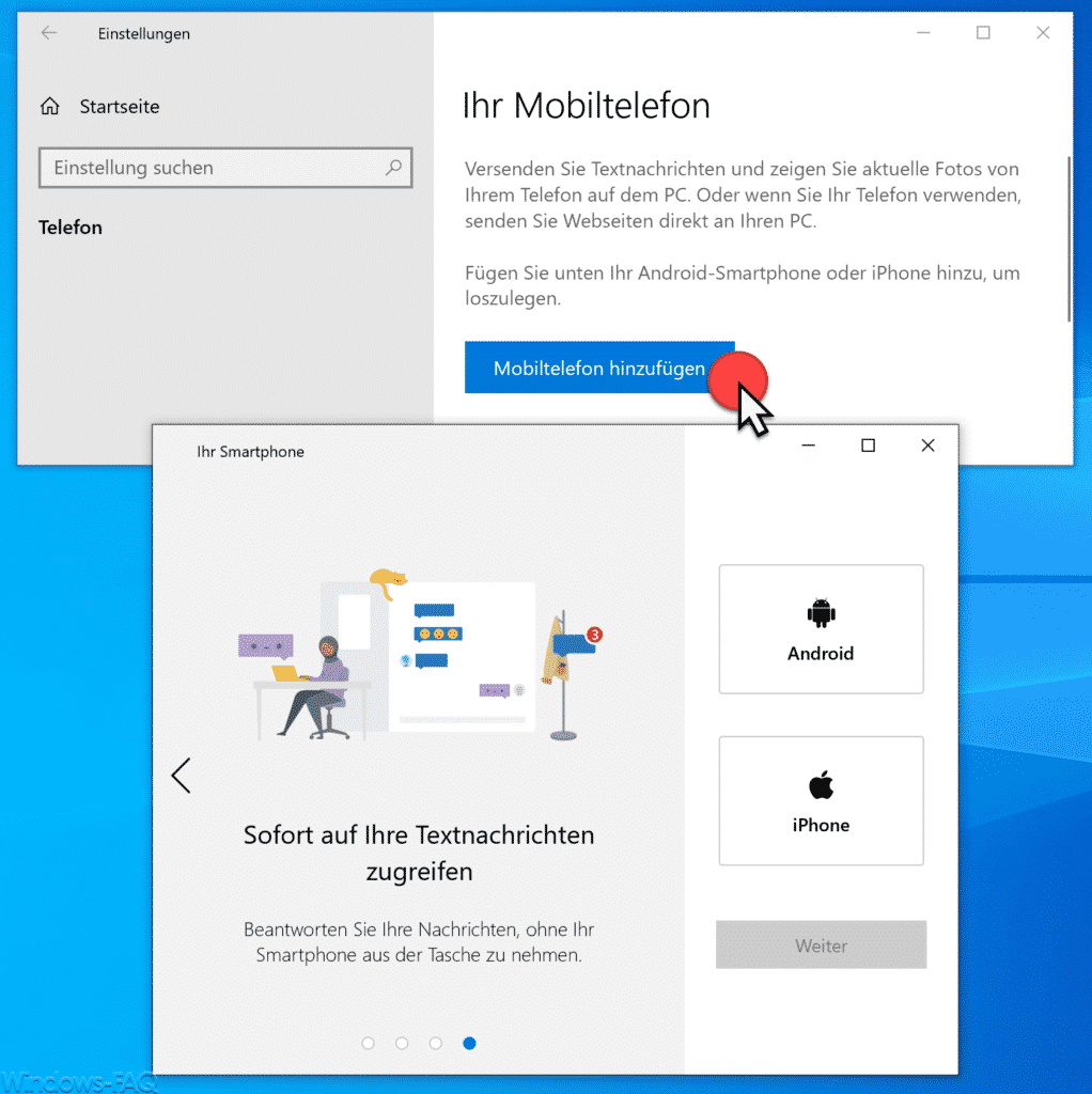 Connect iPhone or Android smartphone to Windows 10 HowPChub