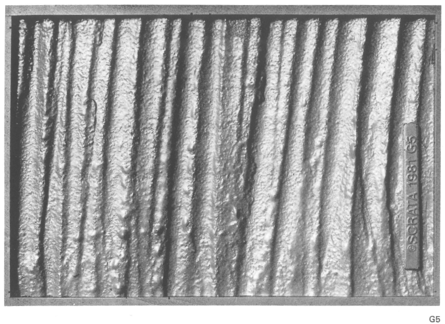 ASTM A 802 SCRATA Comparators for the definition of surface quality