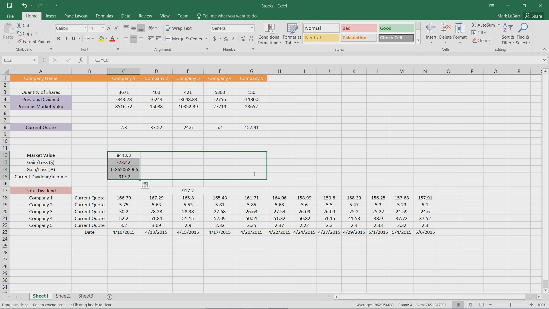 How to Copy a Formula to Multiple Cells in Excel 2016 HowTech