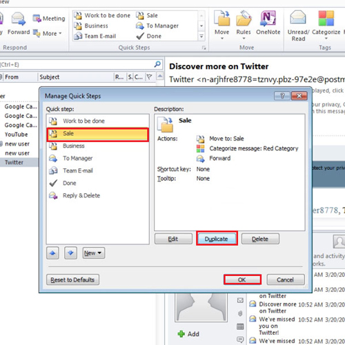 How to use Quick steps in outlook HowTech