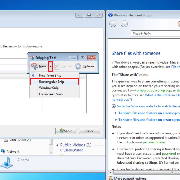 How to take screenshots with the Snipping tool in Windows 7 HowTech