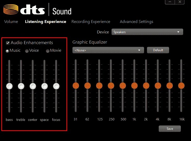 Customize DTS Sound in Windows 10 [Guide]