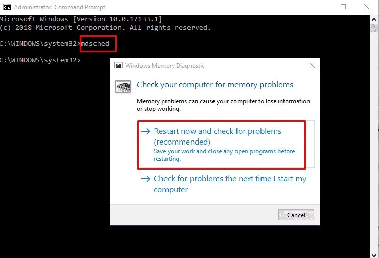 How to Open Memory Diagnostic Tool in Windows 10