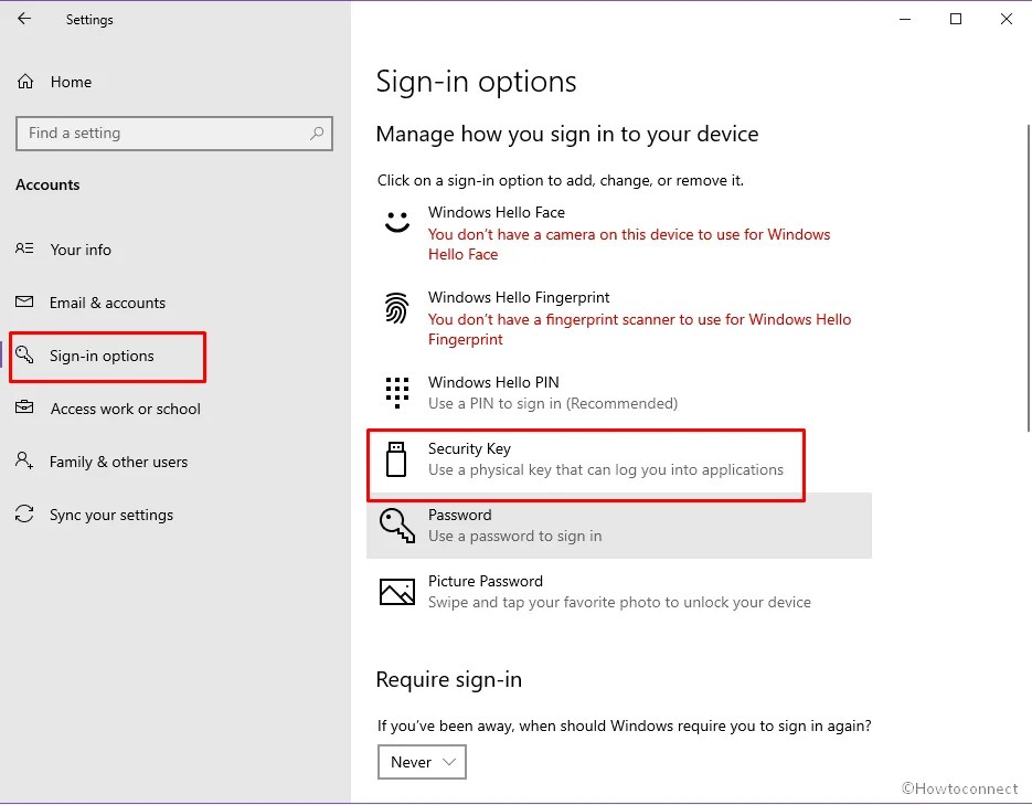 How to Sign into Apps Using Security Key in Windows 10
