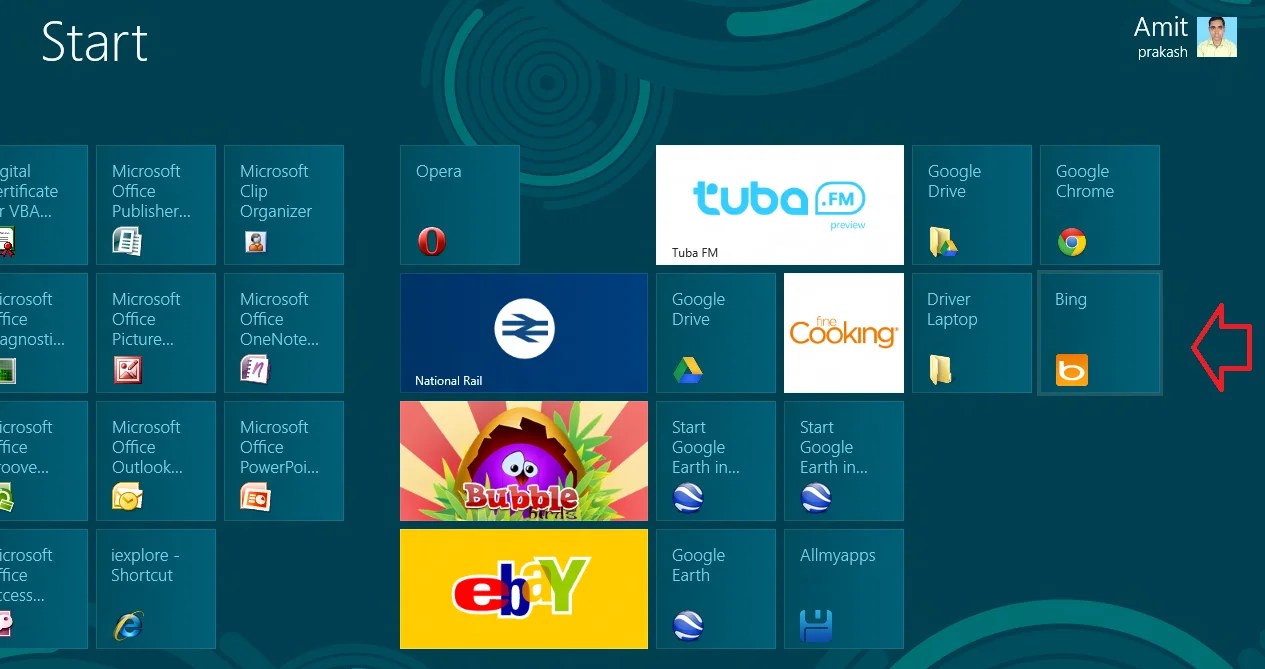 How to Pin a site, folder, App to Windows 8 Metro Start Screen