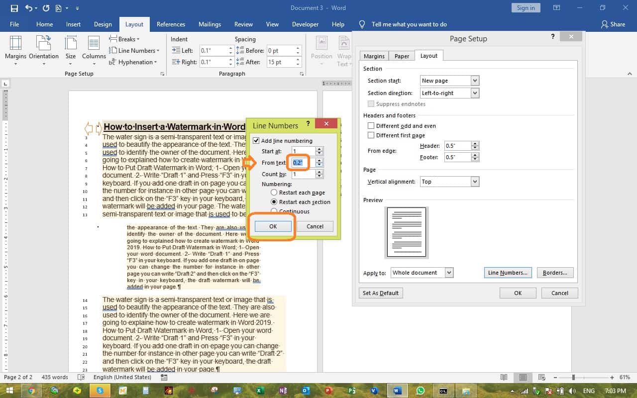 How to Add Line Numbers in Word