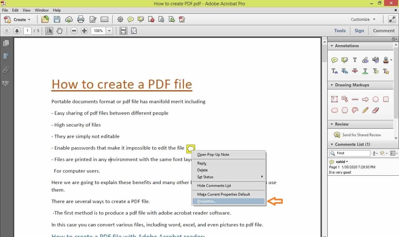 How to Annotate a Pdf with Adobe