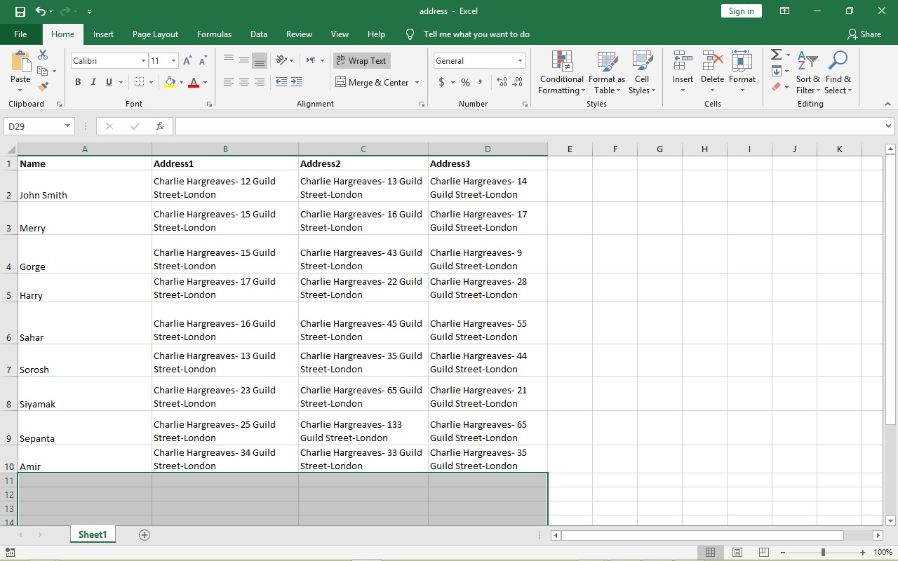 How To Export Label Text From Excel To Word