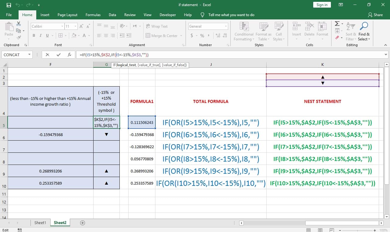 How to Write If Statement in Excel