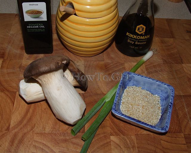 How to cook king oyster mushrooms in soy sauce