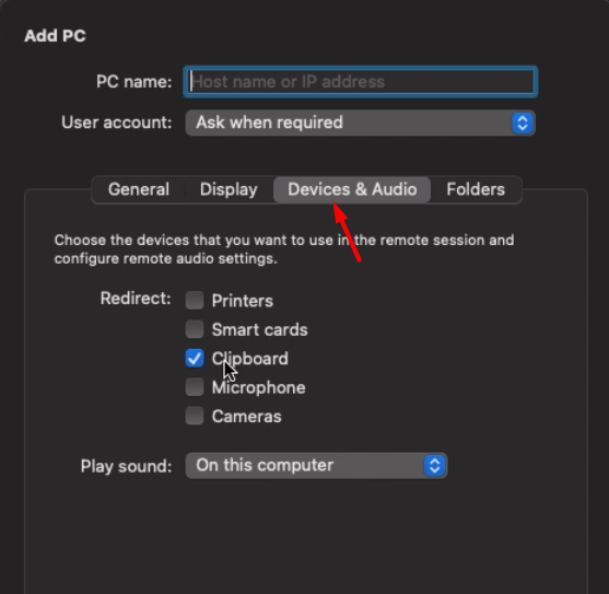 How to enable Copy and Paste (Clipboard) in Remote Desktop?