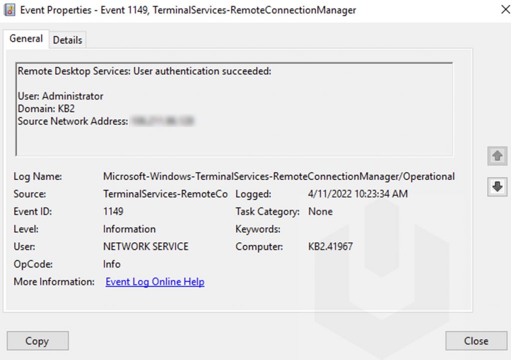 Track & Analyze Remote Desktop Connection Logs in Windows Server