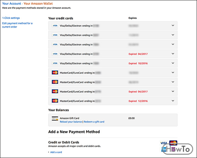 How To Delete Card From Amazon