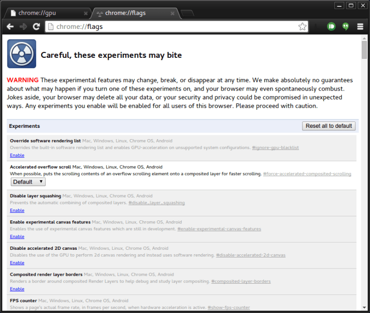 Hardware Acceleration in Chrome howto8165