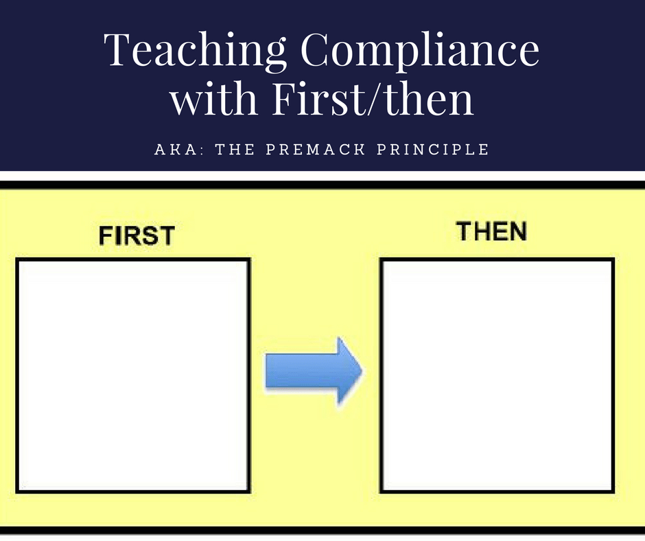Teaching Compliance with First/Then (Premack Principle) How to ABA