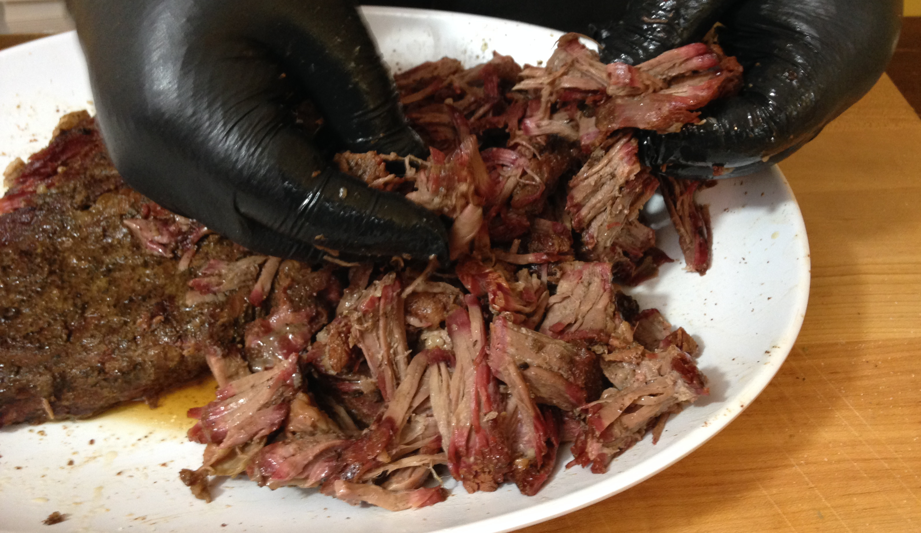 Smoked Chuck Roast Recipe for Pulled Beef Sandwich
