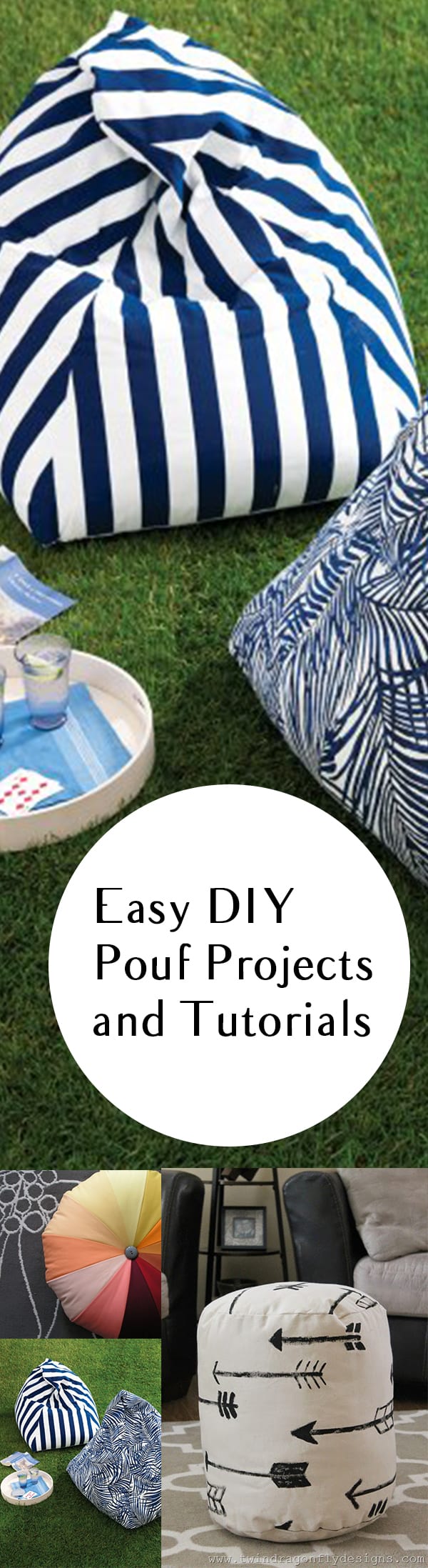 10 DIY Poufs Projects, designs and tutorials How To Build It
