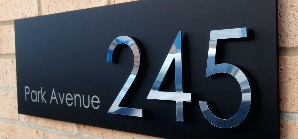 DIY Modern Address Plaques Stay Up To Date With Trends How To Build It