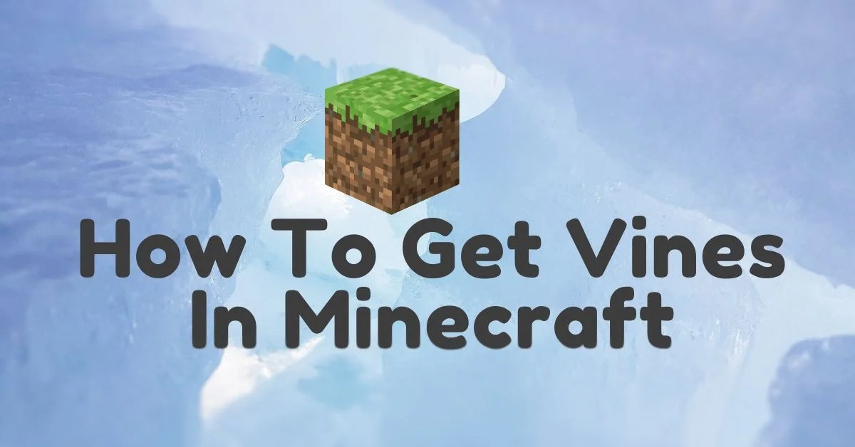 How To Get Vines In Minecraft Asking List
