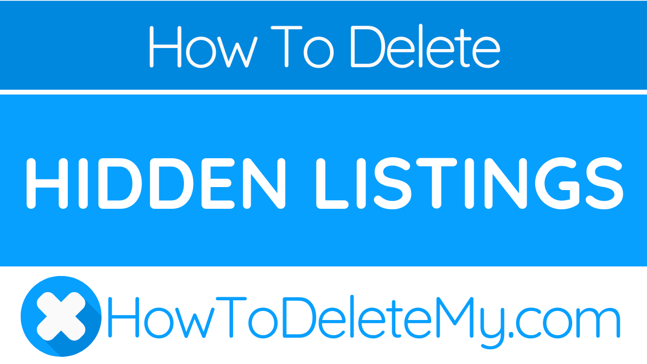 How to Delete or Cancel Hidden Listings HowToDeleteMy