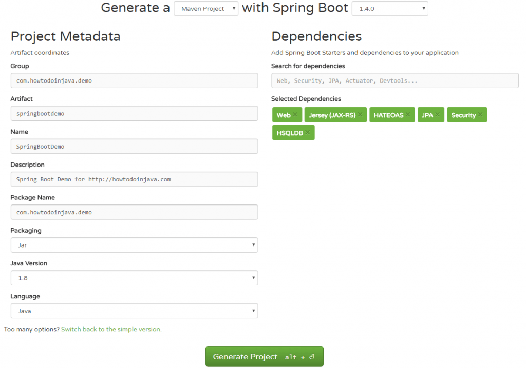 Bootstrapping a REST API with Spring Boot