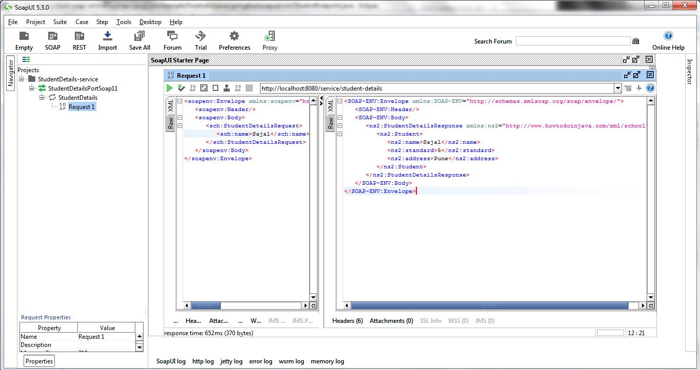 Spring Boot SOAP  服务示例村大哥