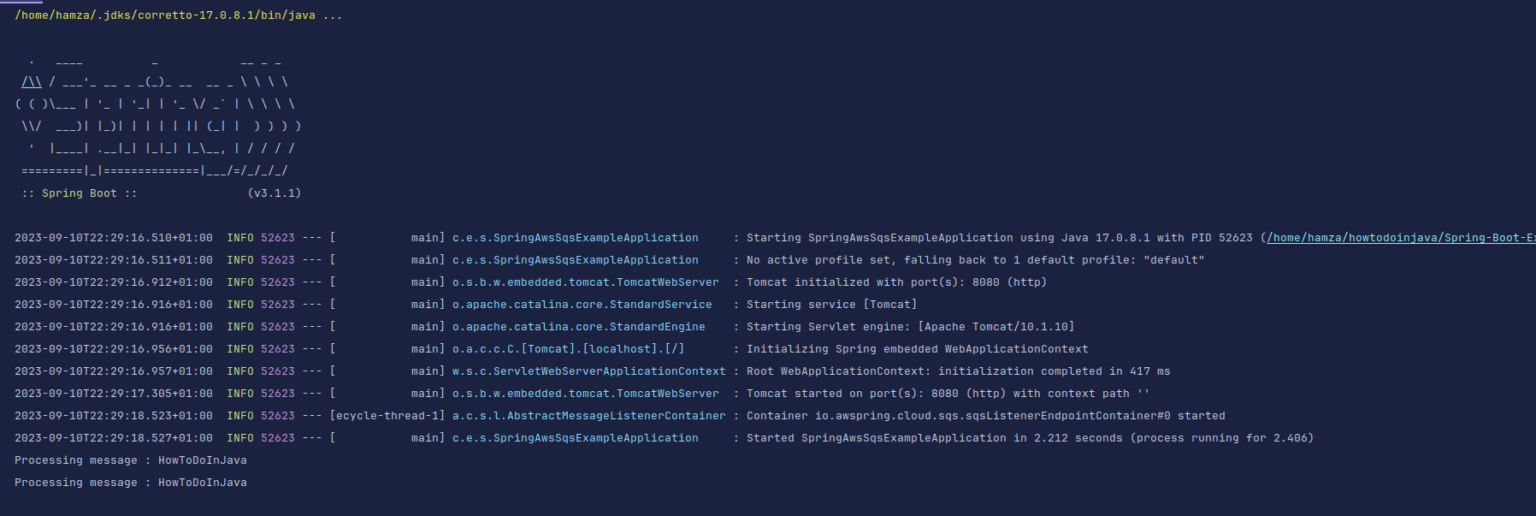 AWS SQS with Spring Cloud AWS and Spring Boot 3