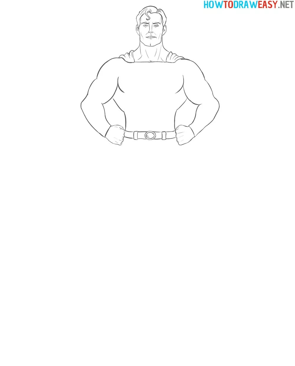 How To Draw Superman How To Draw Easy