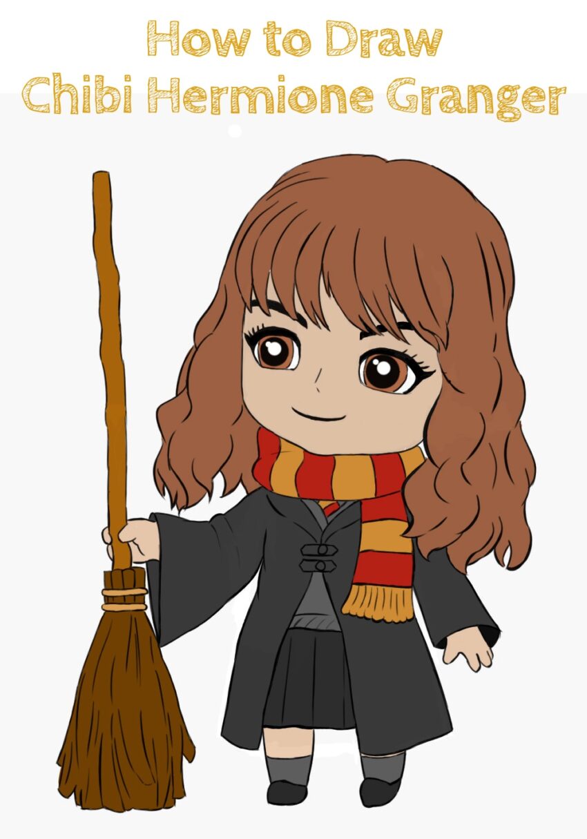 How to Draw Chibi Hermione Granger How to Draw Easy