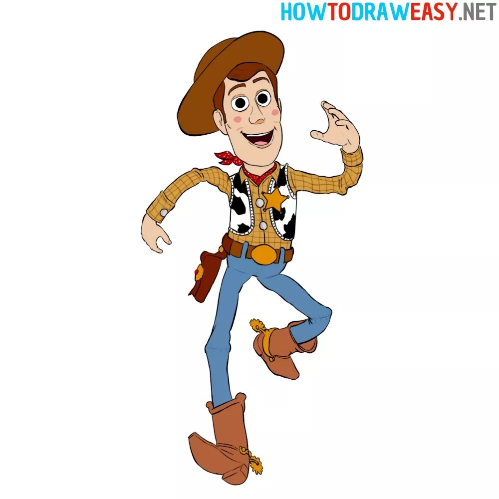 How to Draw Sheriff Woody How to Draw Easy
