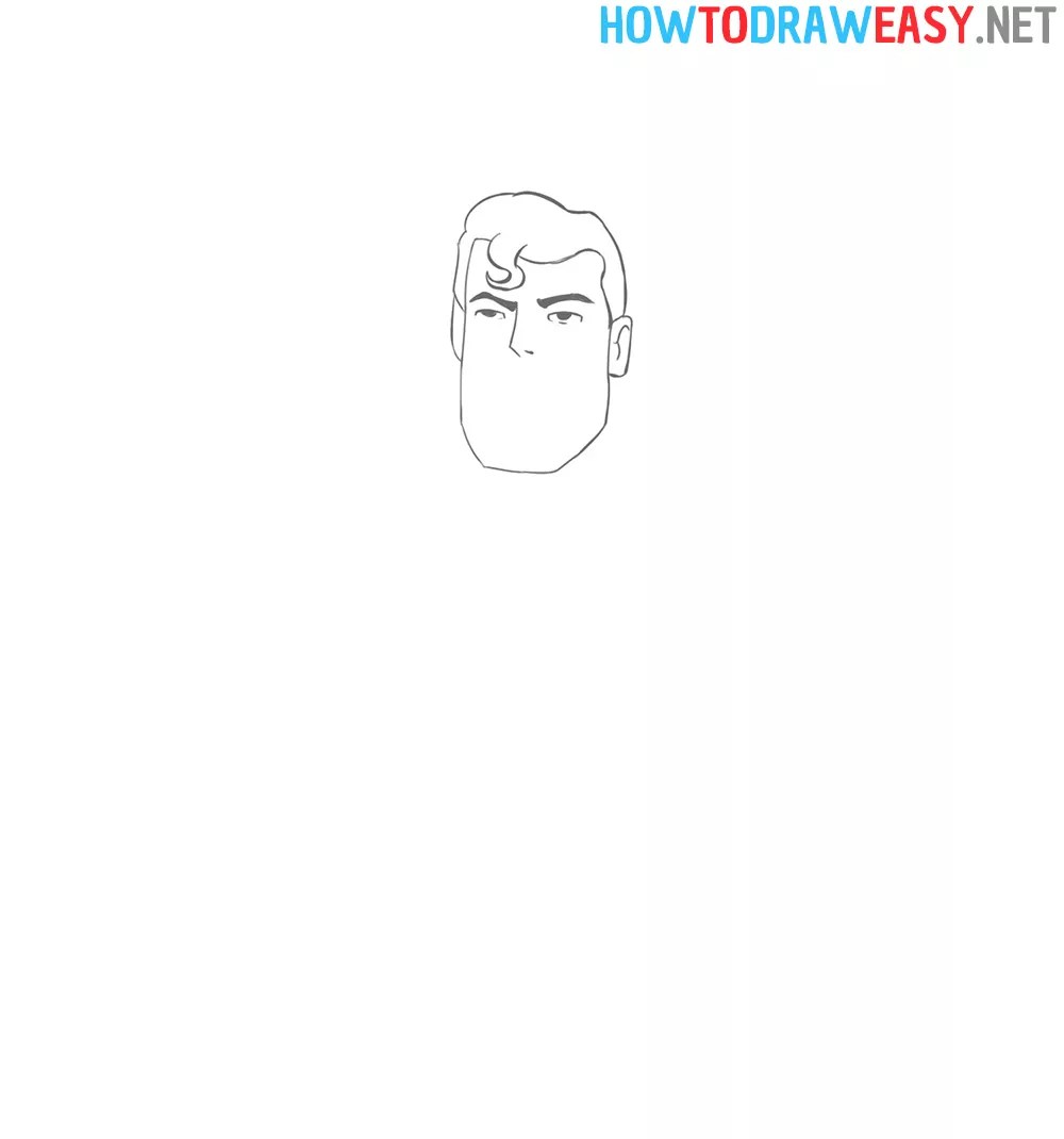How To Draw Cartoon Superman How To Draw Easy