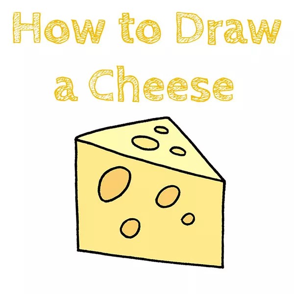 How to Draw a Cheese for Kids How to Draw Easy