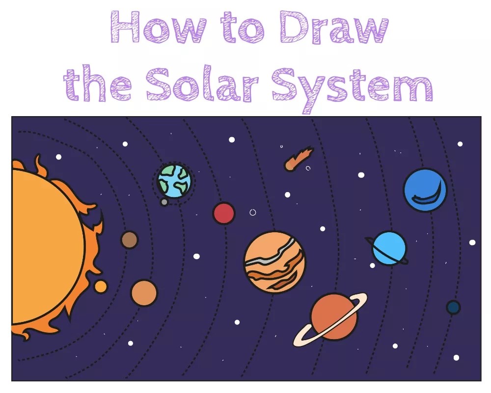 How to Draw the Solar System Easy How to Draw Easy
