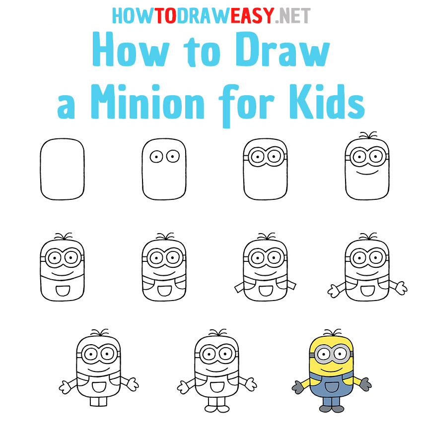How to Draw a Minion for Kids How to Draw Easy