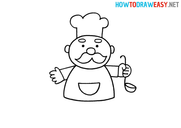 How to Draw a Chef for Kids How to Draw Easy