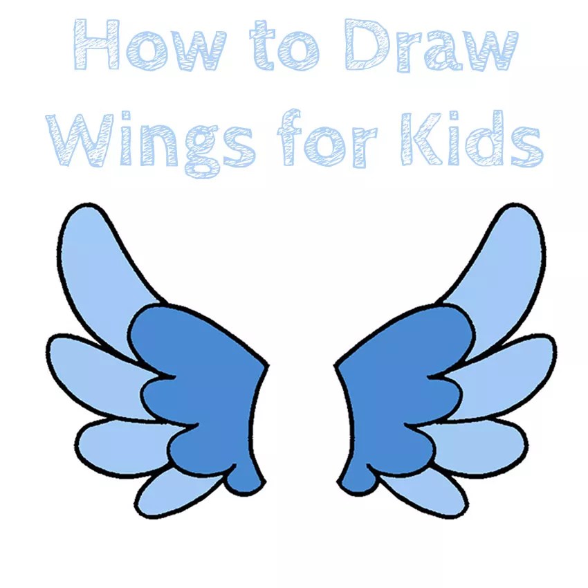 How to Draw Wings for Kids Draw for Kids