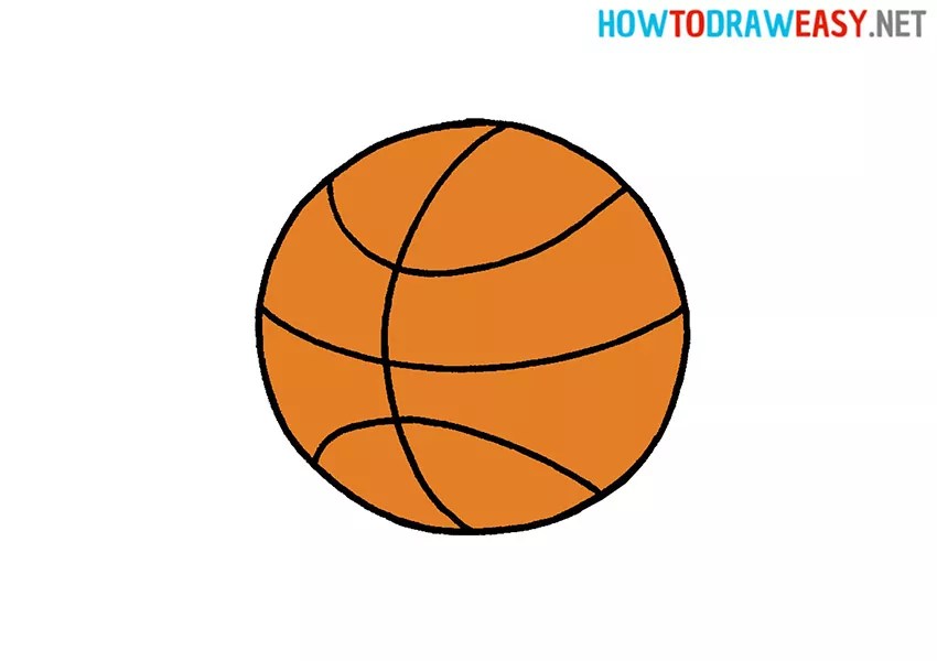 How to Draw a Basketball for Kids Draw for Kids
