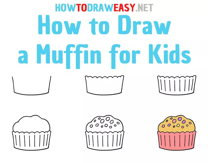 How to Draw a Muffin for Kids Draw for Kids