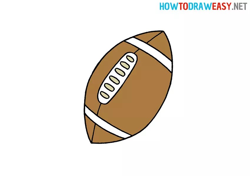 How to Draw a Rugby Ball for Kids Draw for Kids