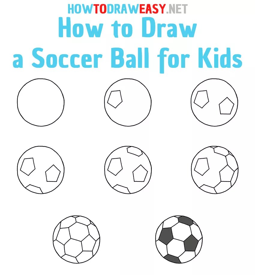 How to Draw a Soccer Ball for Kids Draw for Kids