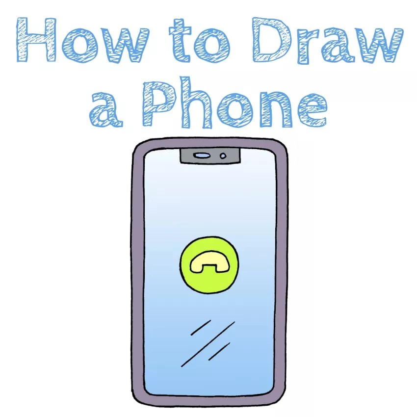 How to Draw a Phone Draw for Kids