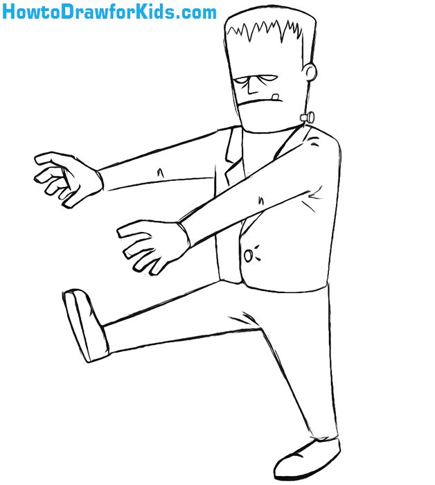 How to Draw Frankenstein's Monster