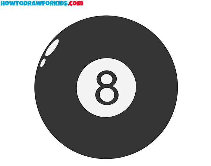 How to Draw an EightBall Easy Drawing Tutorial For Kids